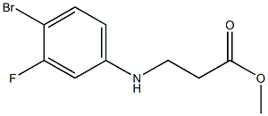 methyl 3-((4-bromo-3-fluorophenyl)amino)propanoate Structure