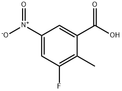 Benzoic acid, 3-fluoro-2-methyl-5-nitro- Structure