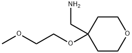 [4-(2-methoxyethoxy)oxan-4-yl]methanamine 구조식 이미지