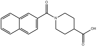 1-(2-naphthoyl)piperidine-4-carboxylic acid 구조식 이미지