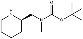 tert-butyl N-methyl-N-{[(2R)-piperidin-2-yl]methyl}carbamate Structure