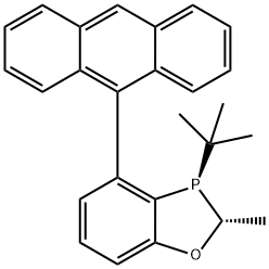 (2R,3R)-4-(anthracen-9-yl)-3-(tert-butyl)-2-methyl-2,3-dihydrobenzo[d][1,3]oxaphosphole Structure