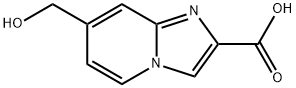 7-(hydroxymethyl)imidazo[1,2-a]pyridine-2-carboxylic acid 구조식 이미지