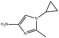 1-Cyclopropyl-2-methylimidazol-4-amine Structure