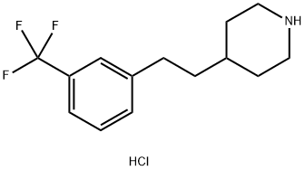 4-{2-[3-(trifluoromethyl)phenyl]ethyl}piperidine hydrochloride 구조식 이미지