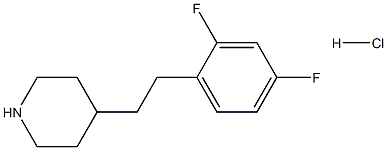 4-[2-(2,4-difluorophenyl)ethyl]piperidine hydrochloride Structure