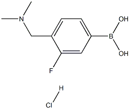 {4-[(dimethylamino)methyl]-3-fluorophenyl}boronic acid hydrochloride Structure