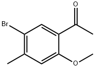 1-(5-Bromo-2-methoxy-4-methyl-phenyl)-ethanone Structure