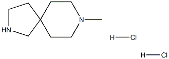 8-methyl-2,8-diazaspiro[4.5]decane dihydrochloride 구조식 이미지