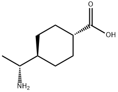 trans-(R)-4-(1-Aminoethyl)cyclohexanecarboxylic acid 구조식 이미지