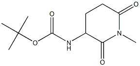 tert-butyl (1-methyl-2,6-dioxopiperidin-3-yl)carbamate Structure