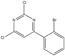 4-(2-bromophenyl)-2,6-dichloropyrimidine Structure