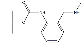 tert-butyl N-[2-(methylaminomethyl)phenyl]carbamate 구조식 이미지