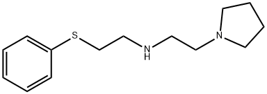 2-(Phenylthio)-N-[2-(pyrrolidin-1-yl)ethyl]ethan-1-amine 구조식 이미지