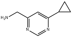 (6-cyclopropylpyrimidin-4-yl)methanamine 구조식 이미지