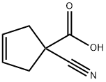 1-cyanocyclopent-3-ene-1-carboxylic acid 구조식 이미지