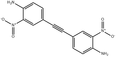 Benzenamine, 4,4'-(1,2-ethynediyl)bis[2-nitro- Structure