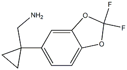 1-(2,2-Difluoro-1,3-benzodioxol-5-yl)cyclopropanemethanamine Structure