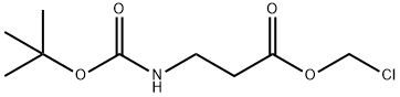 chloromethyl 3-((tert-butoxycarbonyl)amino)propanoate 구조식 이미지