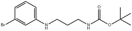 tert-butyl N-{3-[(3-bromophenyl)amino]propyl}carbamate Structure