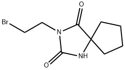 3-(2-bromoethyl)-1,3-diazaspiro[4.4]nonane-2,4-dione Structure