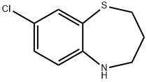 8-chloro-2,3,4,5-tetrahydro-1,5-benzothiazepine 구조식 이미지