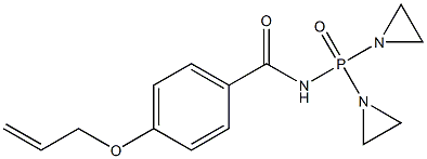 p-(Allyloxy)-N-[bis(1-aziridinyl)phosphinyl]benzamide Structure