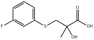 3-[(3-fluorophenyl)sulfanyl]-2-hydroxy-2-methylpropanoic acid Structure
