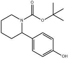 tert-butyl 2-(4-hydroxyphenyl)piperidine-1-carboxylate Structure