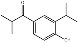 1-[4-hydroxy-3-(propan-2-yl)phenyl]-2-methylpropan-1-one Structure