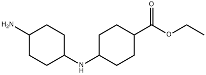 Cyclohexanecarboxylic acid, 4-[(4-aminocyclohexyl)amino]-, ethyl ester Structure