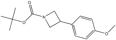 tert-butyl 3-(4-methoxyphenyl)azetidine-1-carboxylate Structure