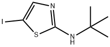 N-tert-butyl-5-iodo-1,3-thiazol-2-amine 구조식 이미지