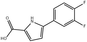 5-(3,4-difluorophenyl)-1H-pyrrole-2-carboxylic acid Structure