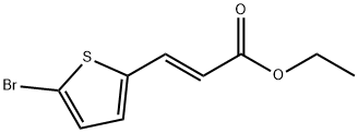 ethyl (2E)-3-(5-bromothiophen-2-yl)prop-2-enoate Structure