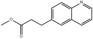 6-Quinolinepropanoic acid, methyl ester Structure
