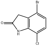 4-bromo-7-chloro-2,3-dihydro-1H-indol-2-one Structure