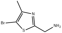 (5-bromo-4-methyl-1,3-thiazol-2-yl)methanamine 구조식 이미지