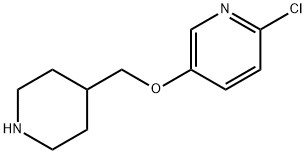 2-chloro-5-(piperidin-4-ylmethoxy)pyridine 구조식 이미지
