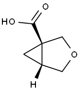 (1R,5R)-3-oxabicyclo[3.1.0]hexane-1-carboxylic acid Structure