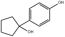 Phenol, 4-(1-hydroxycyclopentyl)- Structure