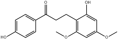 3-(2-Hydroxy-4,6-dimethoxyphenyl)-1-(4-hydroxyphenyl)-1-propanone 구조식 이미지