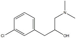 1-(3-chlorophenyl)-3-(dimethylamino)propan-2-ol Structure