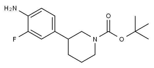 tert-butyl 3-(4-amino-3-fluorophenyl)piperidine-1-carboxylate Structure