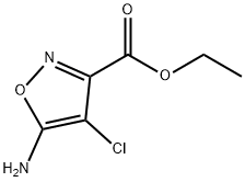ethyl 5-amino-4-chloroisoxazole-3-carboxylate Structure