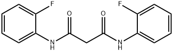 N,N'-bis(2-fluorophenyl)propanediamide Structure