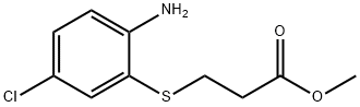 methyl 3-[(2-amino-5-chlorophenyl)sulfanyl]propanoate Structure
