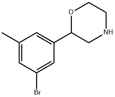 2-(3-bromo-5-methylphenyl)morpholine 구조식 이미지