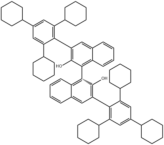 (2R,11bR)-4-hydroxy-2,6-bis(2,4,6-tricyclohexylphenyl)dinaphtho[2,1-d:1',2'-f][1,3,2]dioxaphosphepine 4-oxide 구조식 이미지