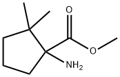 METHYL 1-AMINO-2,2-DIMETHYLCYCLOPENTANE-1-CARBOXYLATE Structure